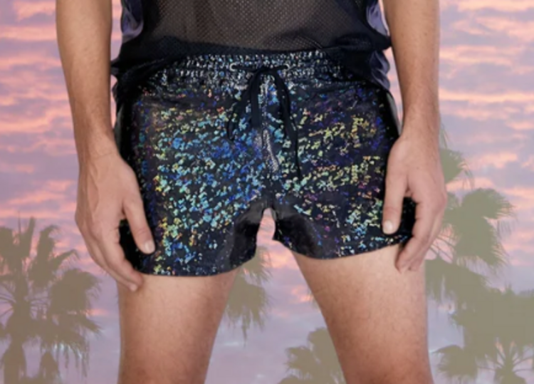 Men's Holographic Retro Running Shorts