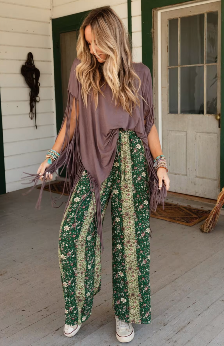 Fringe Oversized  Poncho Top