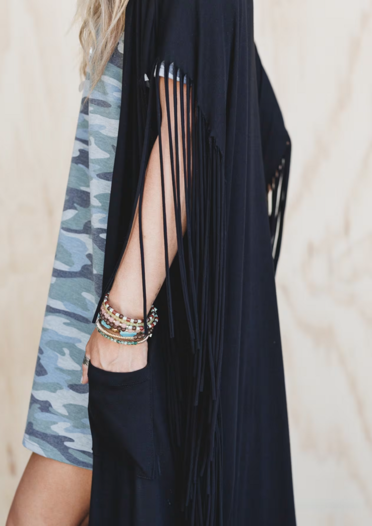 Fringe Maxi Vest