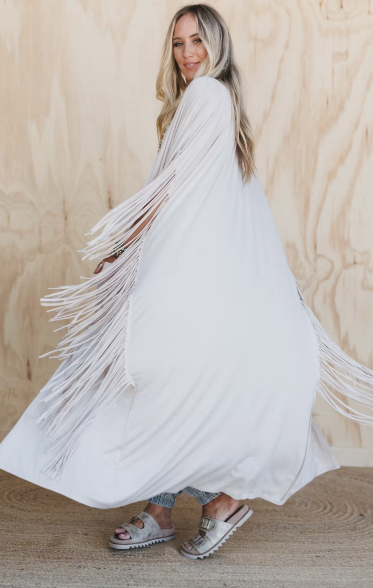 Fringe Maxi Vest