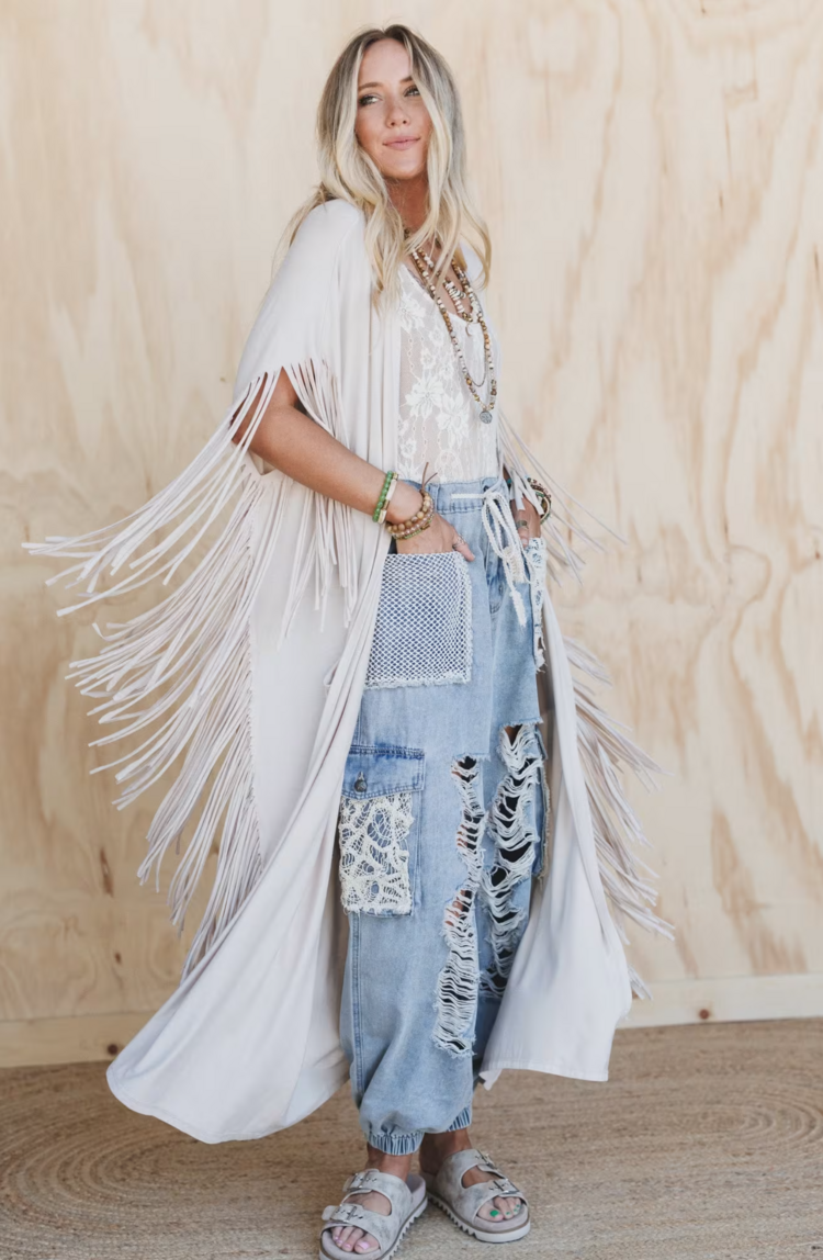 Fringe Maxi Vest