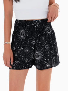 Lotus and Luna Cosmic Sky Shorts