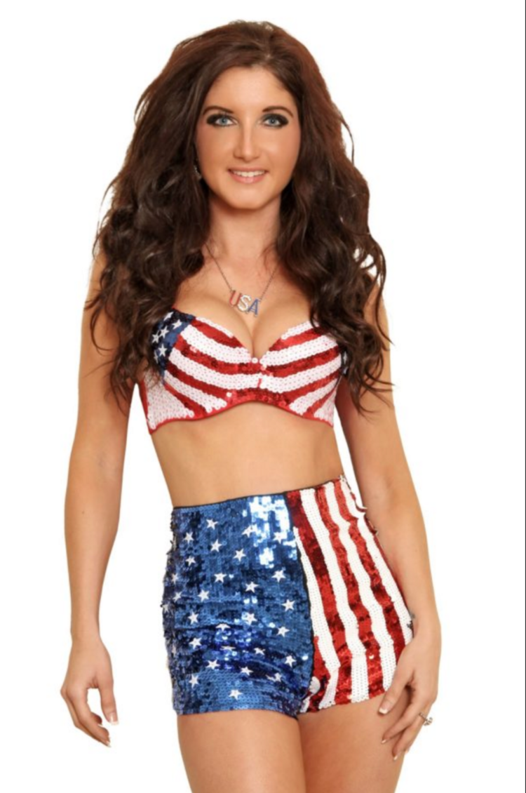 High Waisted Sequin Short