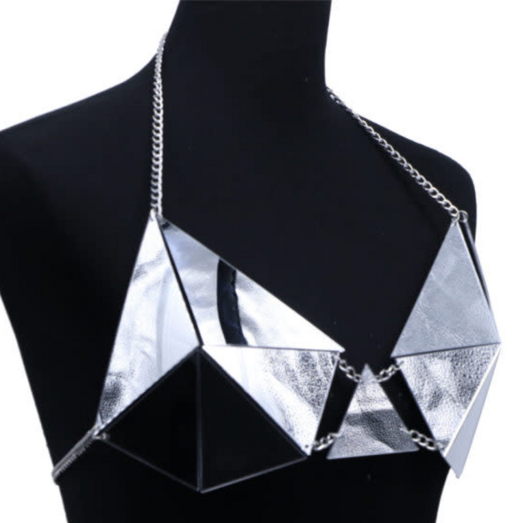 Acrylic Disco Ball Bra