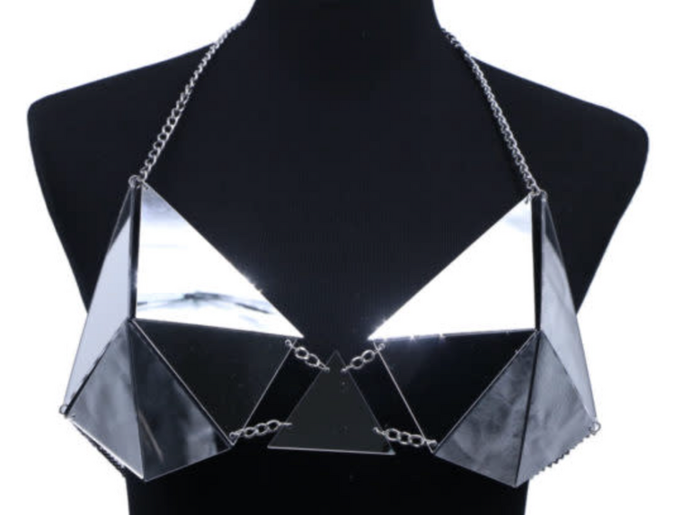 Acrylic Disco Ball Bra