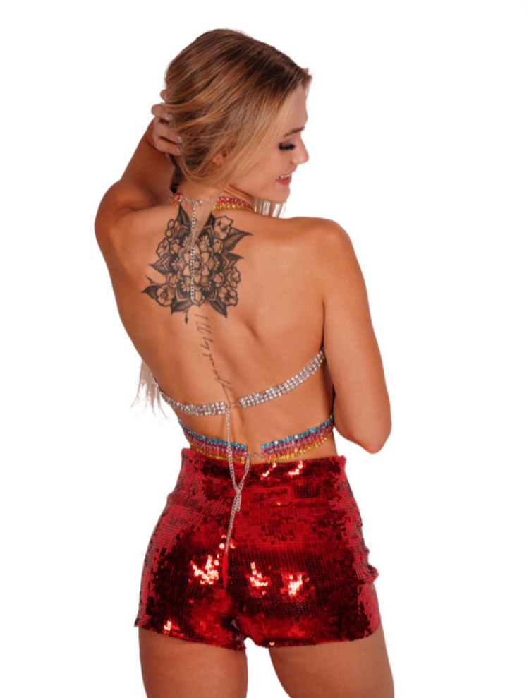 Rhinestone Rainbow Top