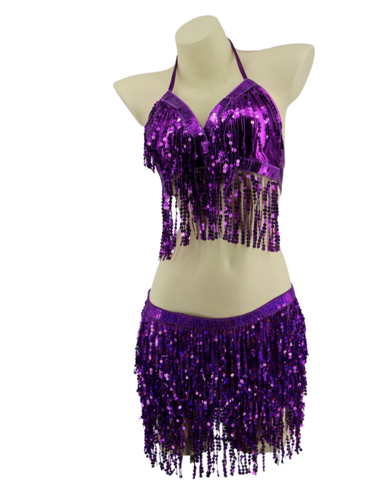 Sequin Frill Skirt