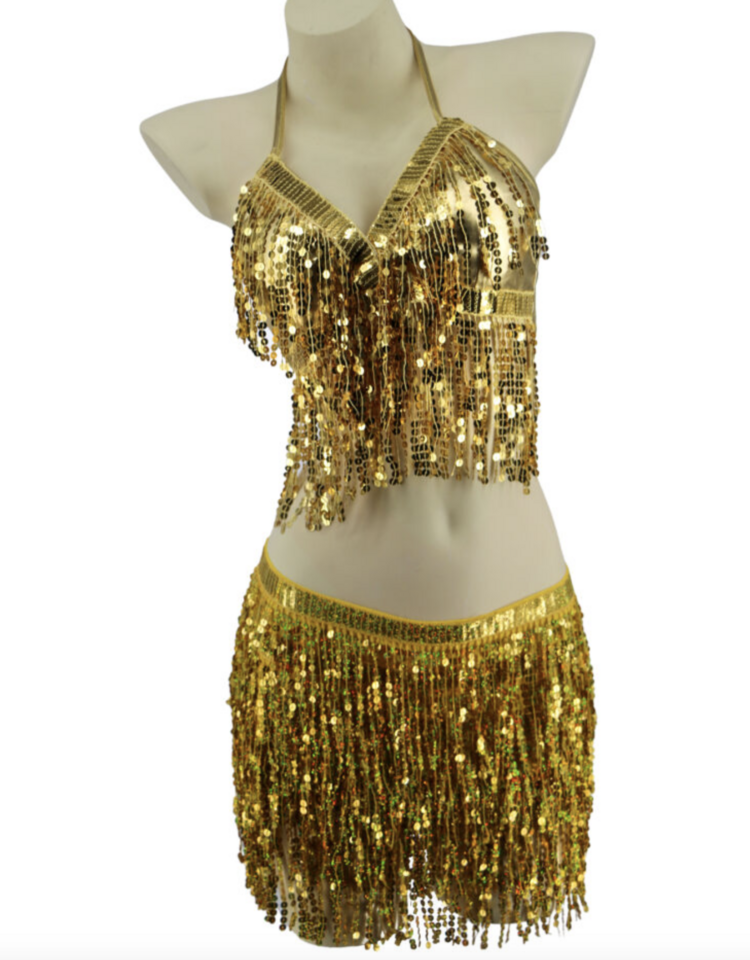 Sequin Frill Skirt