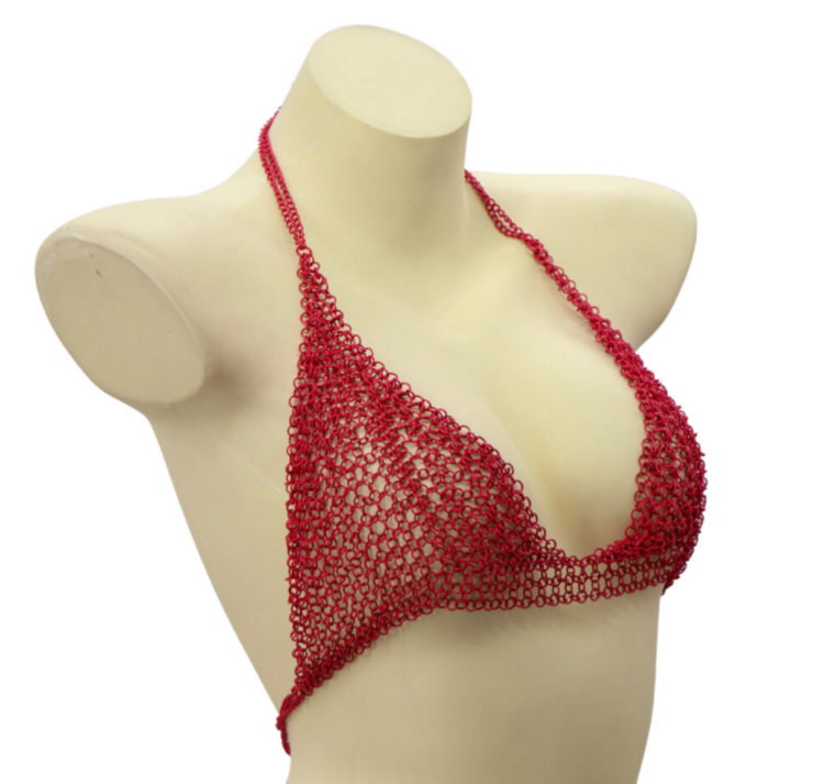 Chainmail Triangle Halter Top