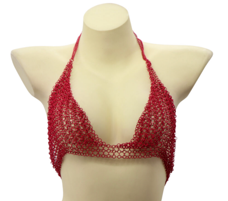 Chainmail Triangle Halter Top
