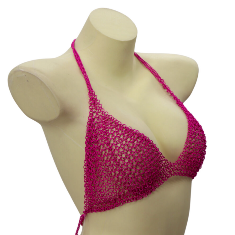 Chainmail Triangle Halter Top