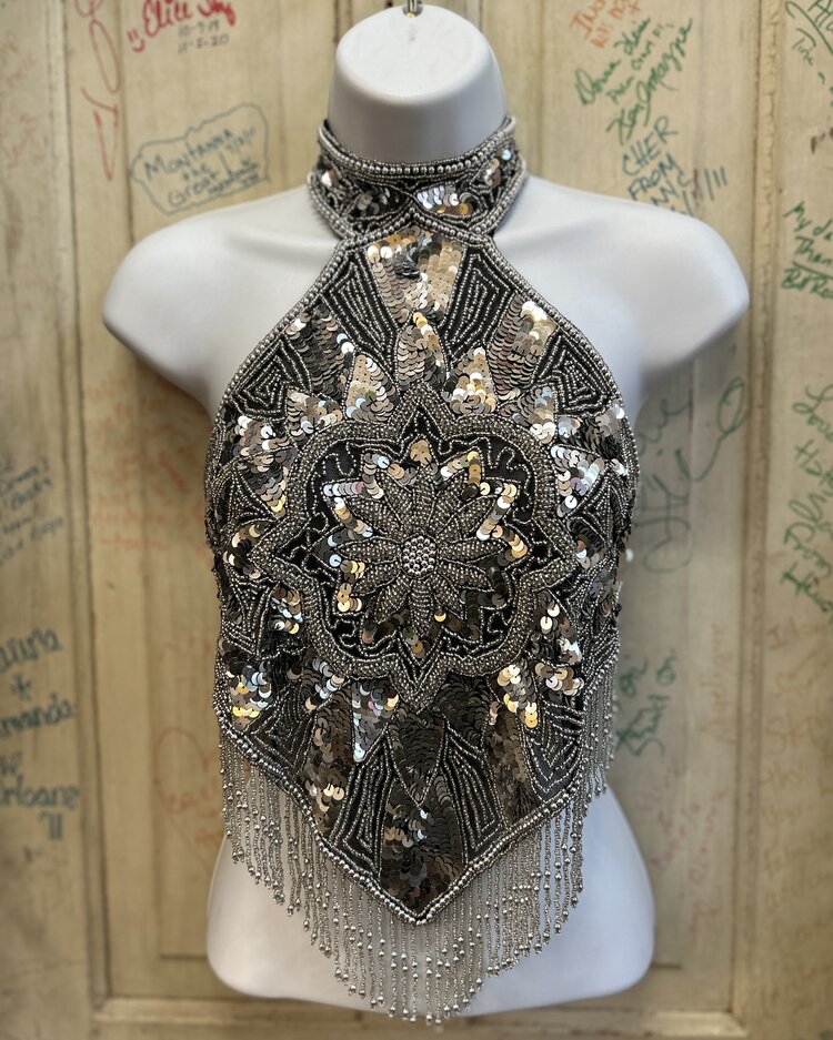 Beaded Halter Top
