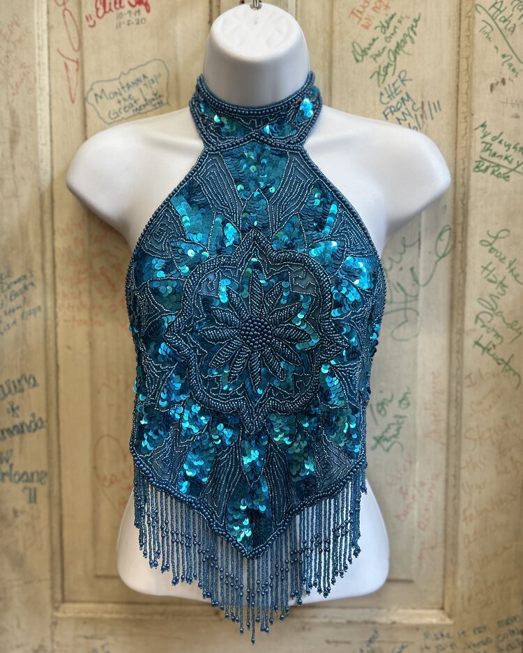 Beaded Halter Top