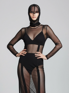 Mesh Full Face Cover Black