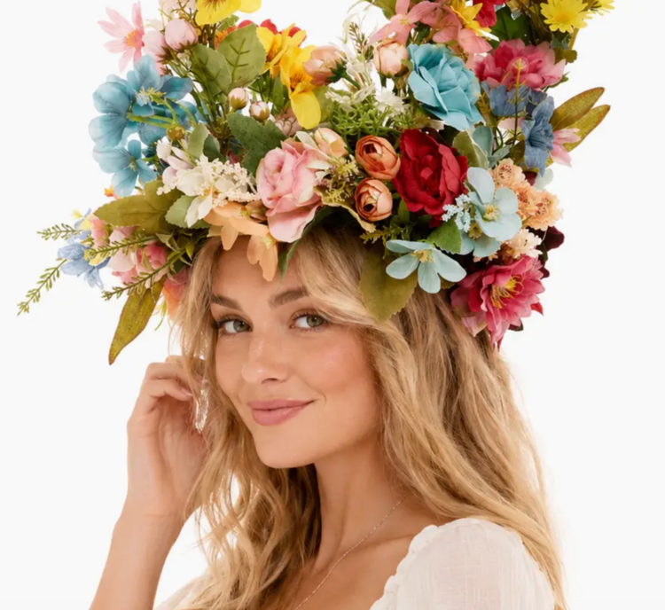 Oversized Floral Headpiece