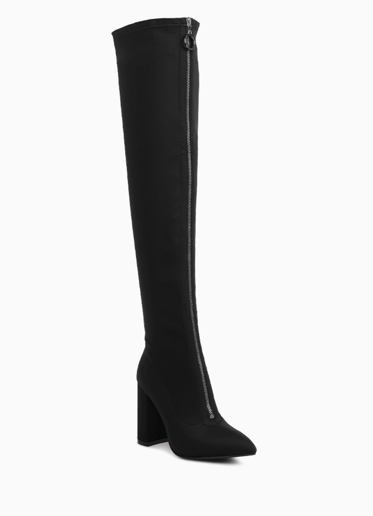 Rag Company Over the Knee Zip Up Boots