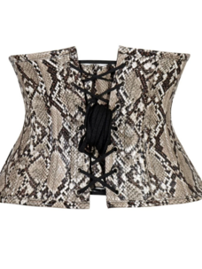 Faux Snake Skin Waist Cincher