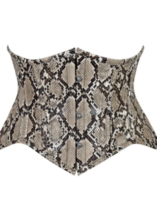 Faux Snake Skin Waist Cincher