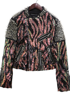 Studded Jacket with Sequins
