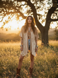 The Hendrix Velvet Kimono Gold