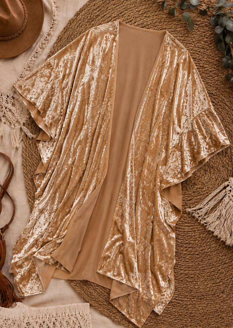 The Hendrix Velvet Kimono Gold