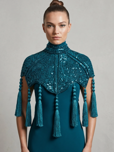 Alexandrite Empress Tassel Capelet