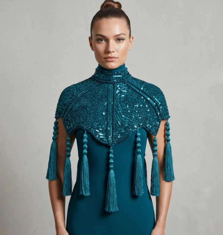 Alexandrite Empress Tassel Capelet