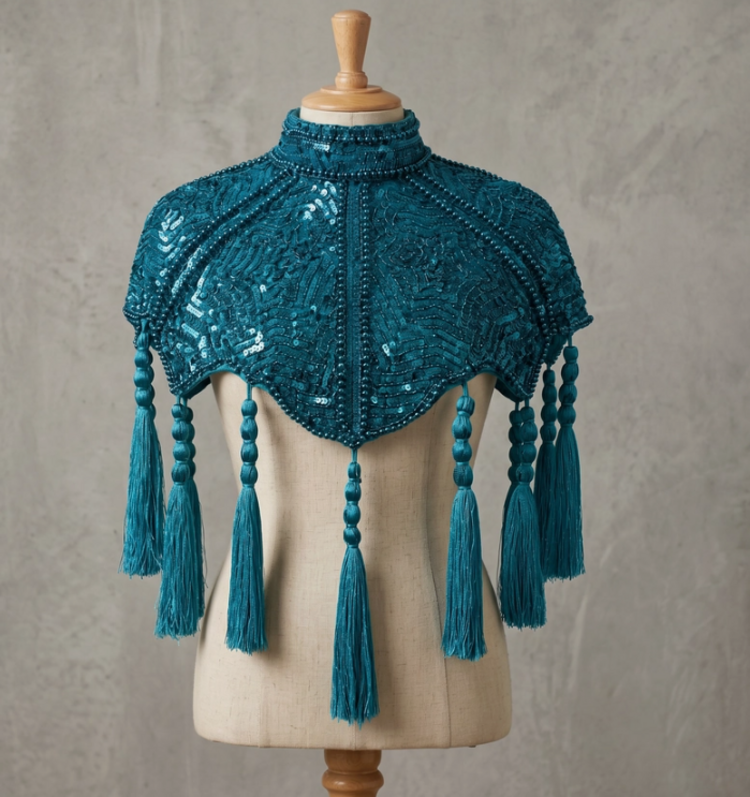 Alexandrite Empress Tassel Capelet