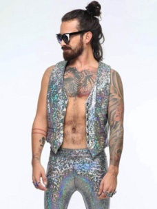 Mens Holographic Dancing Vest