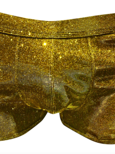 Glitter Booty Shorts with front Pouch