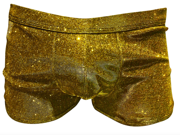 Glitter Booty Shorts with front Pouch