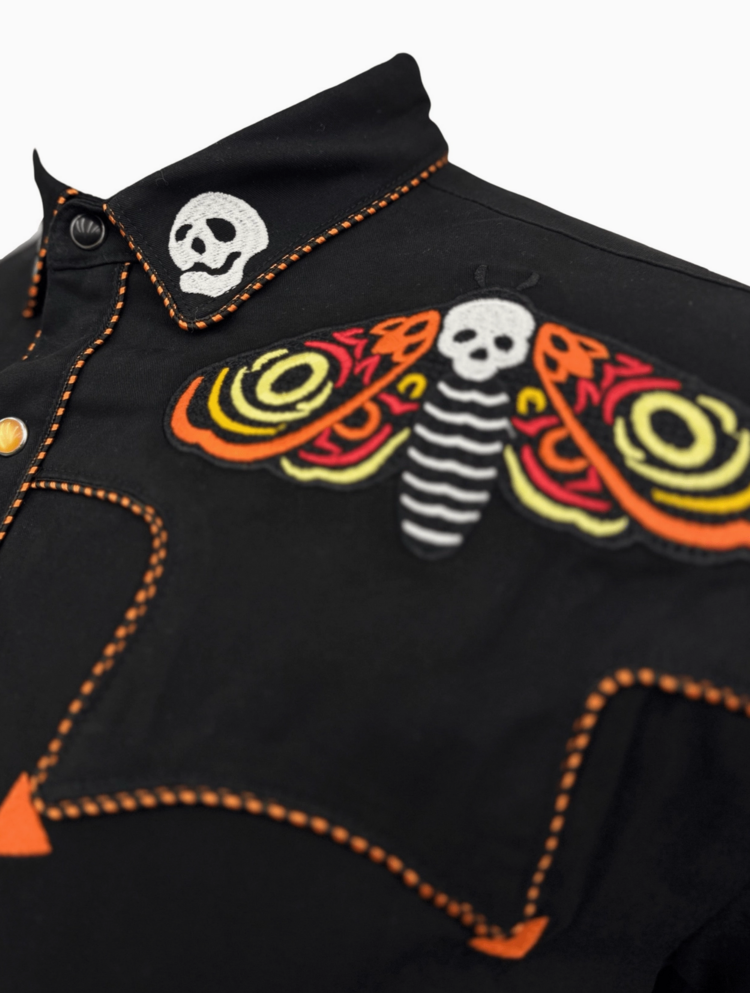 Western Evil Death’s Head Moth Western Shirt