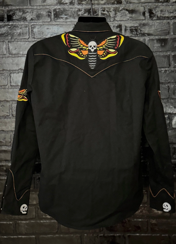 Western Evil Death’s Head Moth Western Shirt