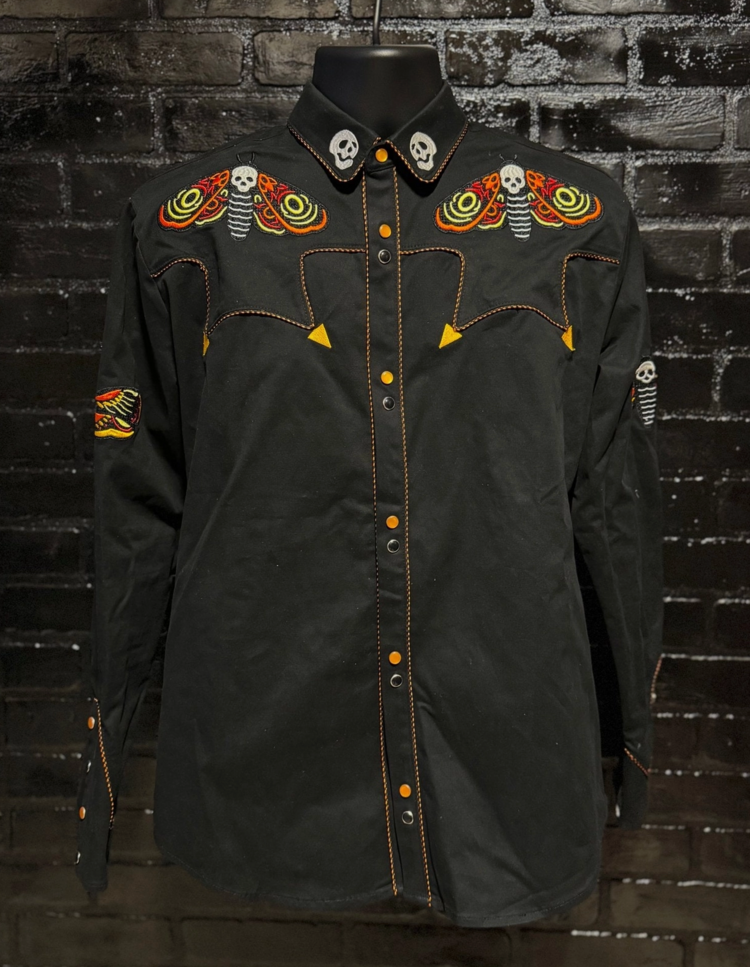 Western Evil Death’s Head Moth Western Shirt