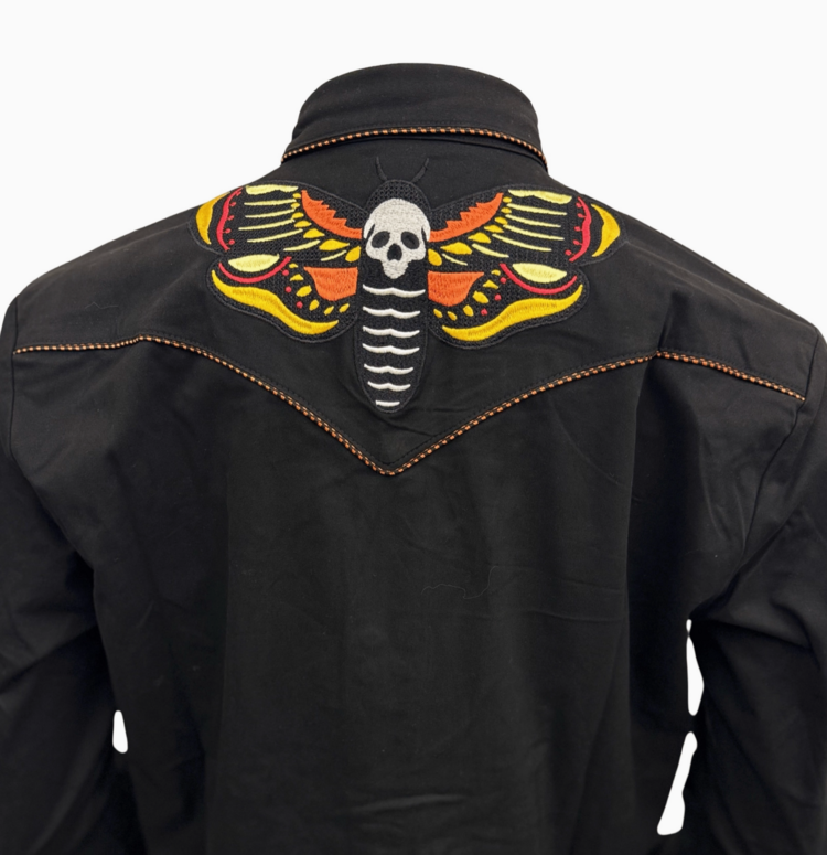 Western Evil Death’s Head Moth Western Shirt