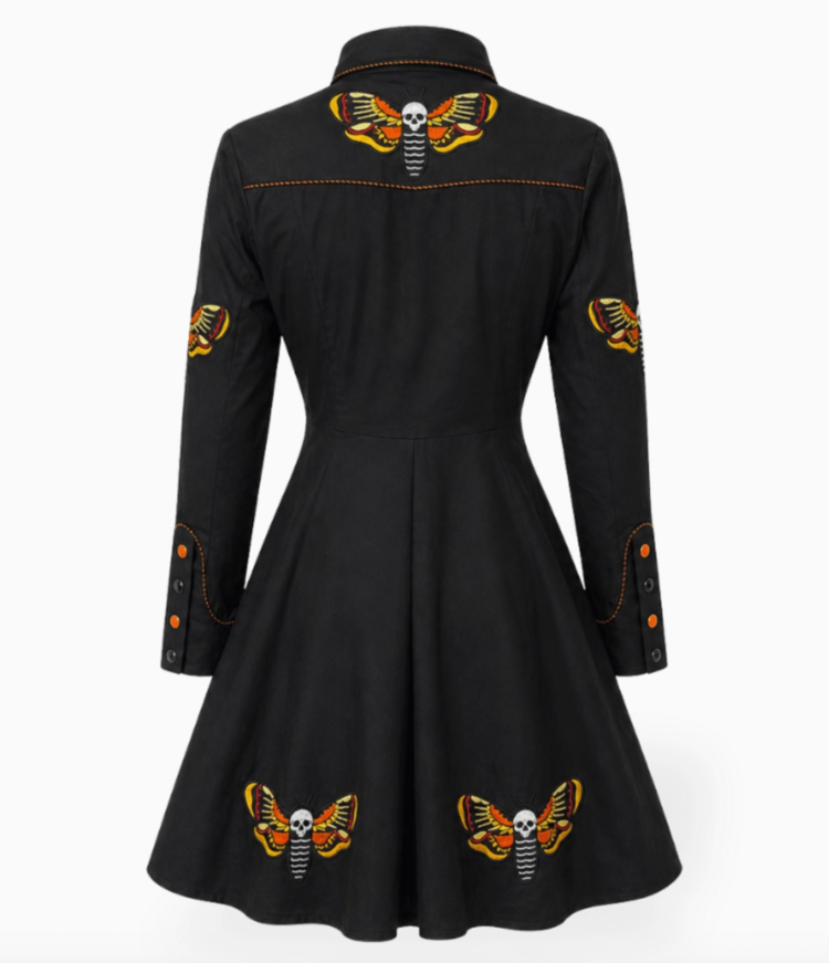Western Evil Death’s Head Moth Western Dress