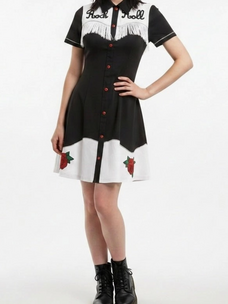 Western Evil Rock N’ Roll Western Dress