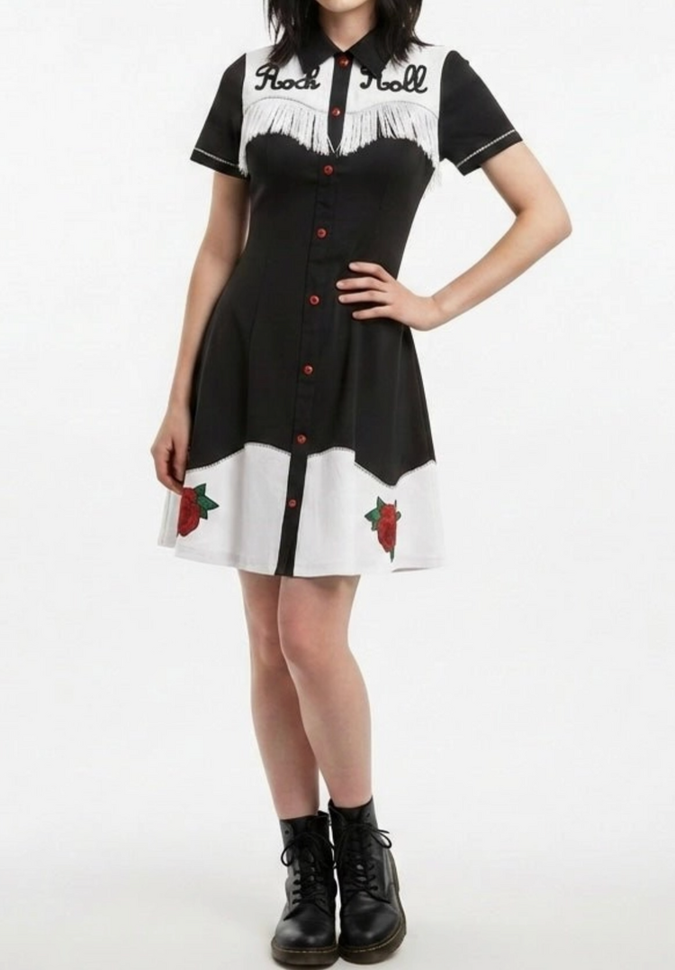 Western Evil Rock N’ Roll Western Dress