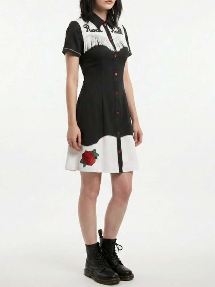 Western Evil Rock N’ Roll Western Dress