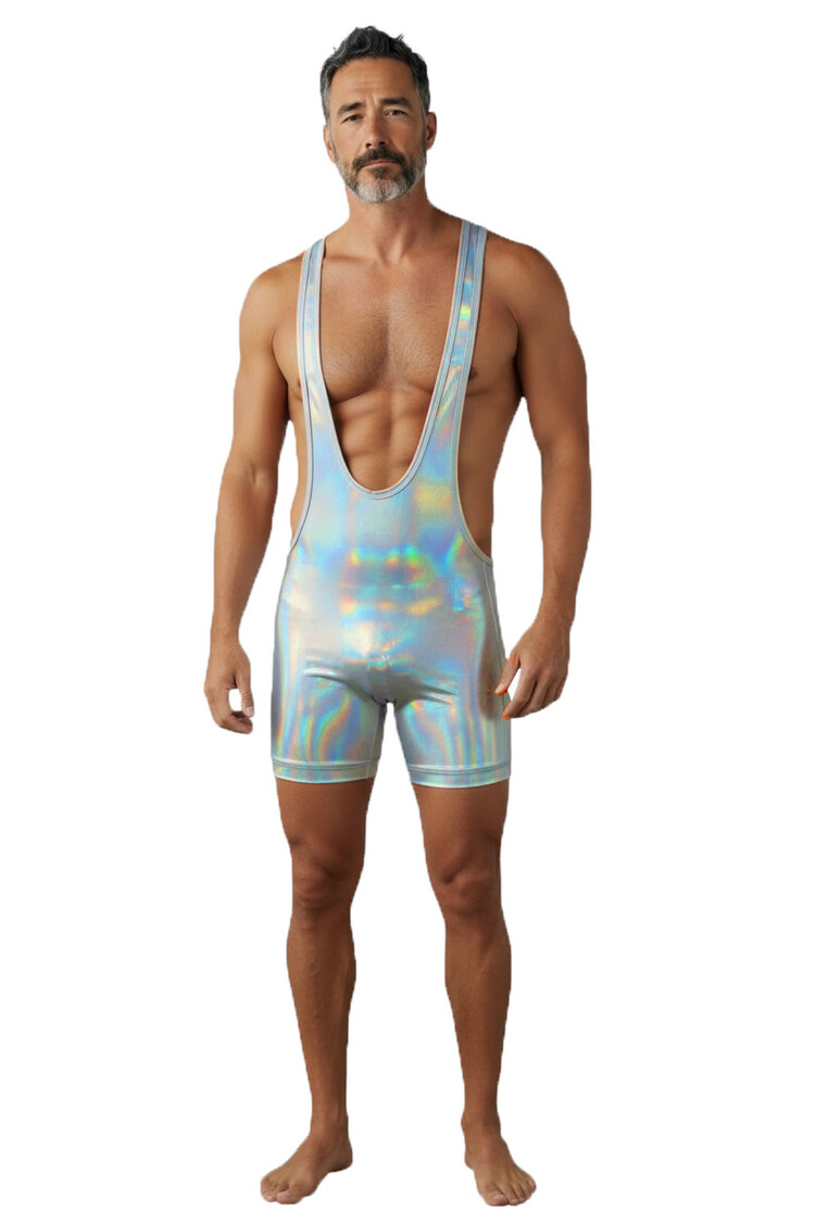 Metallic Wrestling Singlet