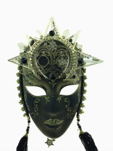 Black & Gold Full Face Mask
