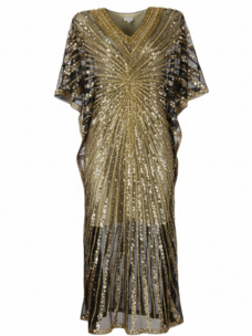 Gold Sequin Cleopatra Kaftan