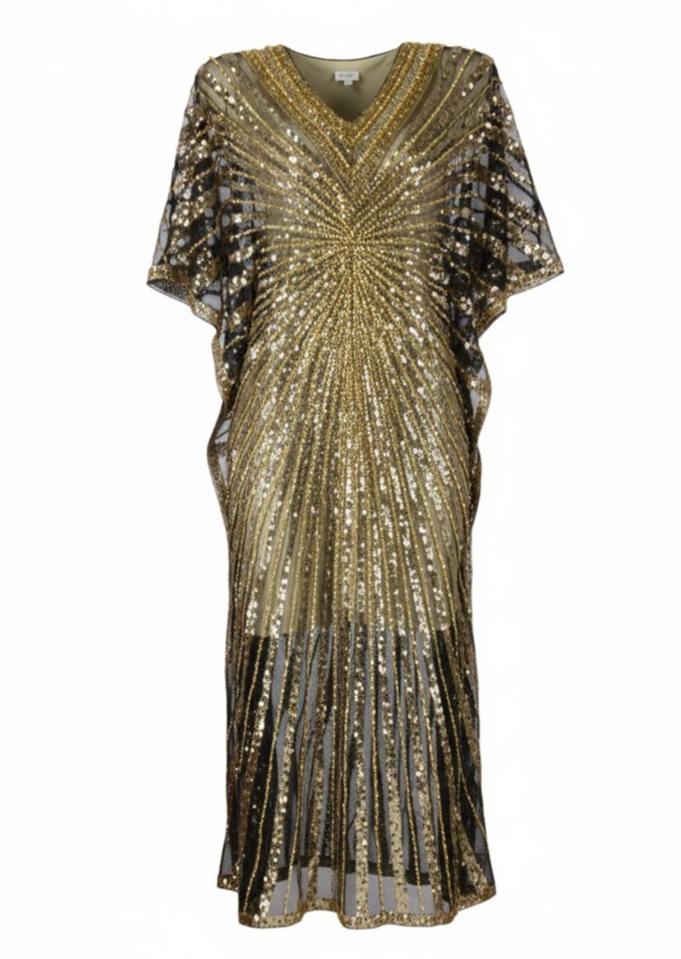 Gold Sequin Cleopatra Kaftan