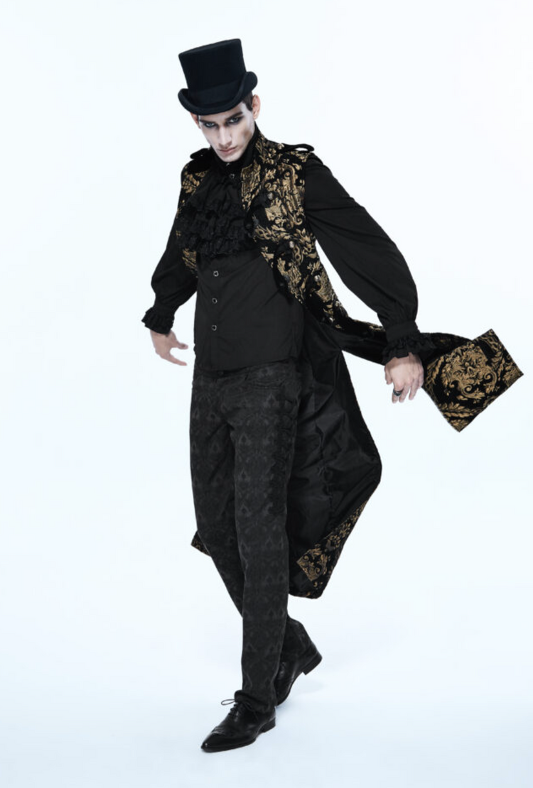Gothic Damask Military Waistcoat