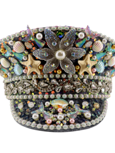 Beaded Starfish Mermaid Captain Hat