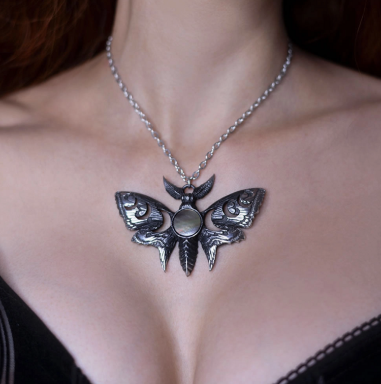 Lunar Moth Necklace