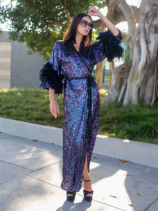 Marlene Wrap Dress and Kimono