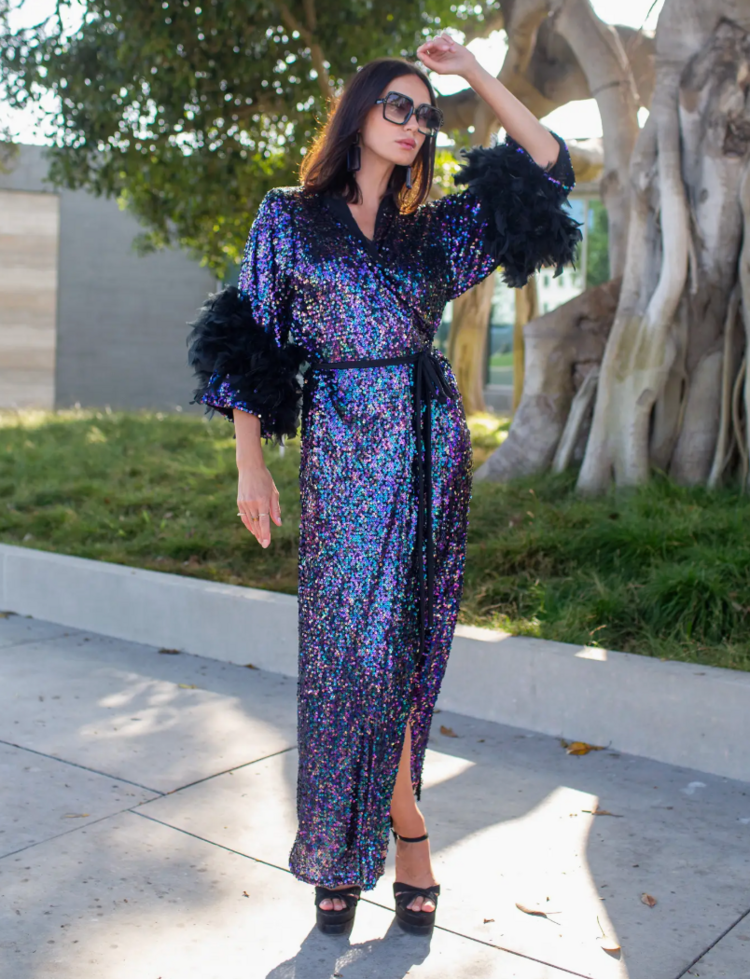Marlene Wrap Dress and Kimono