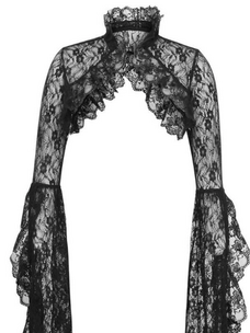 Black Lace Shrug Bolero Jacket