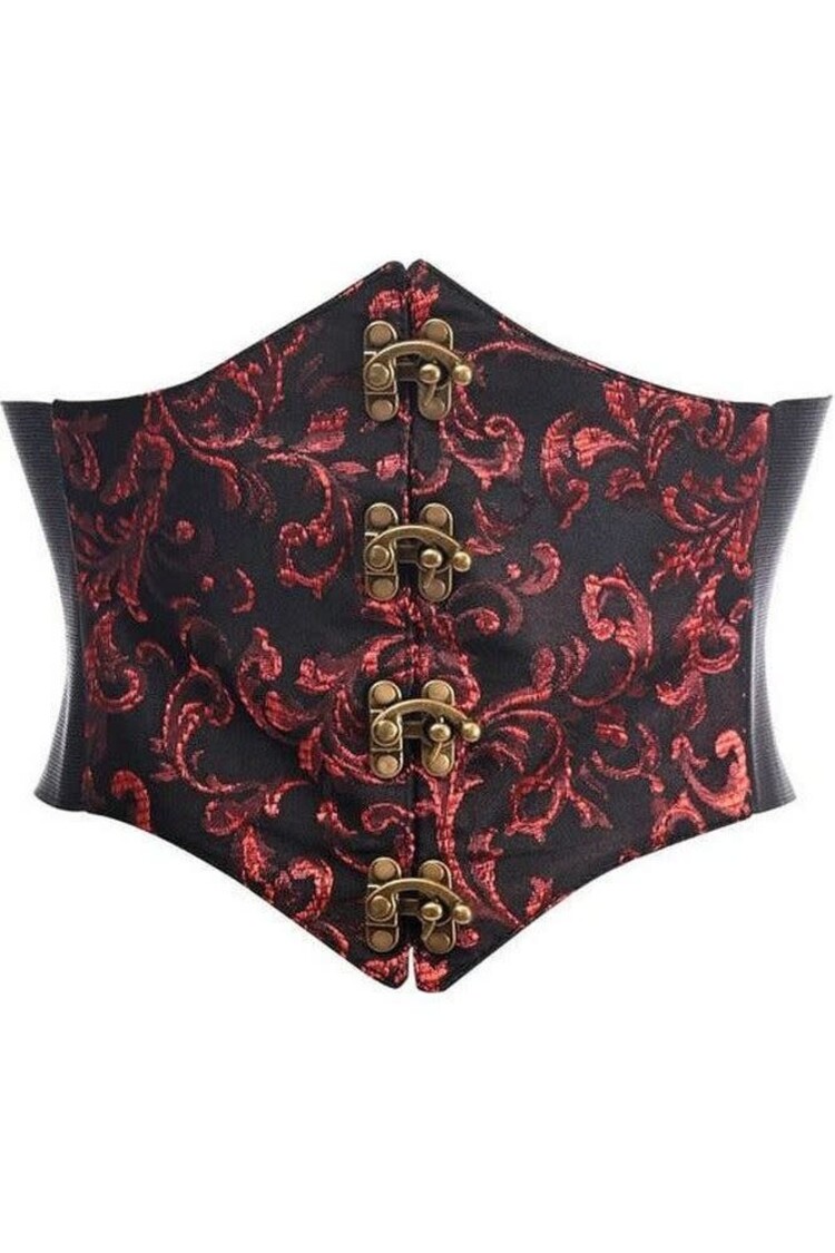 Brocade Corset Belt with Clasps